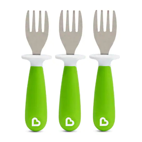 Munchkin Raise Toddler Forks (3pk) - Green - Pupsik Singapore