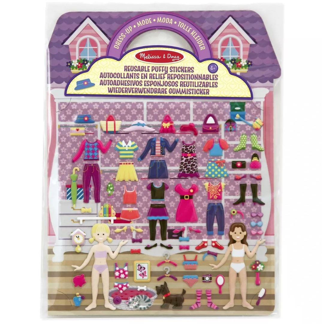 Melissa & Doug Puffy Stickers Play Set (6 Designs) - Pupsik Singapore