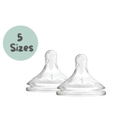 Dr. Brown’s Natural Flow Options+ PLUS Wide-Neck Nipple, 2pk (5 Sizes)