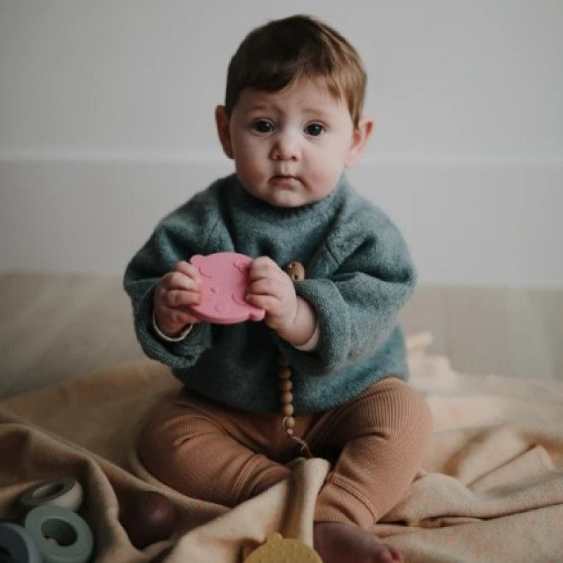 Mushie Silicone Face Teether (4 Colours)