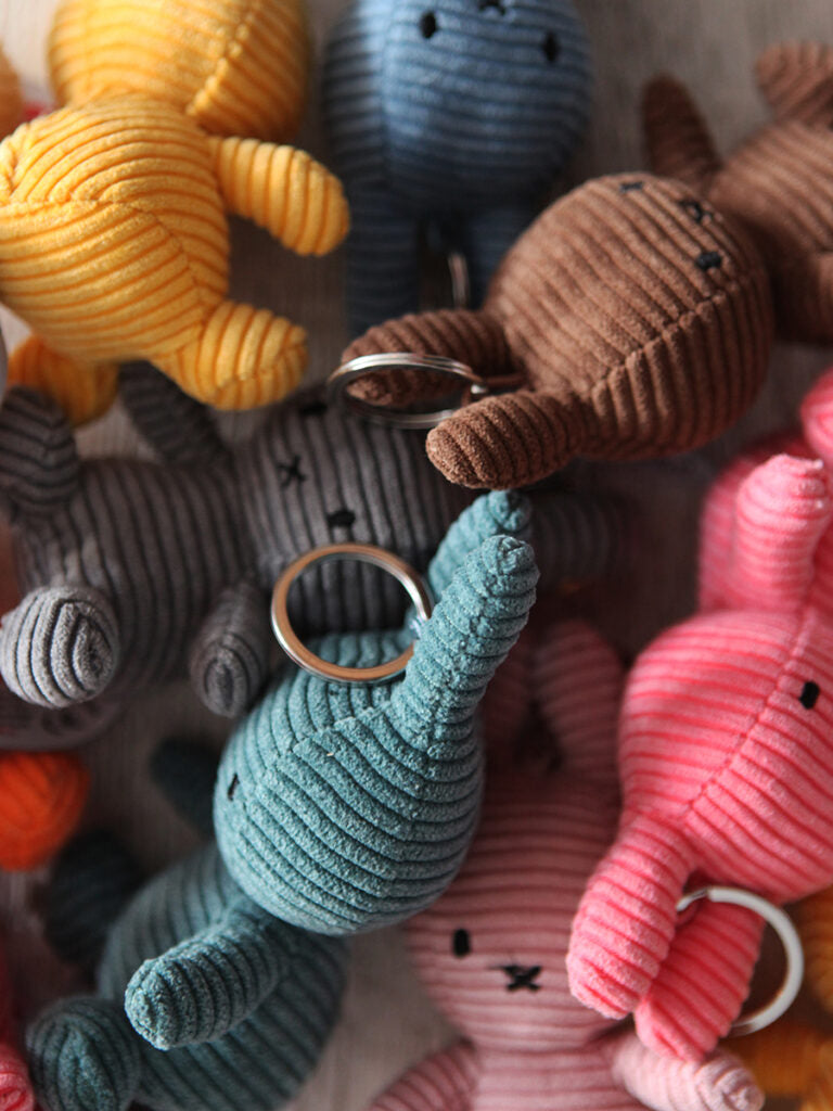 Miffy Corduroy Keychain, 10cm