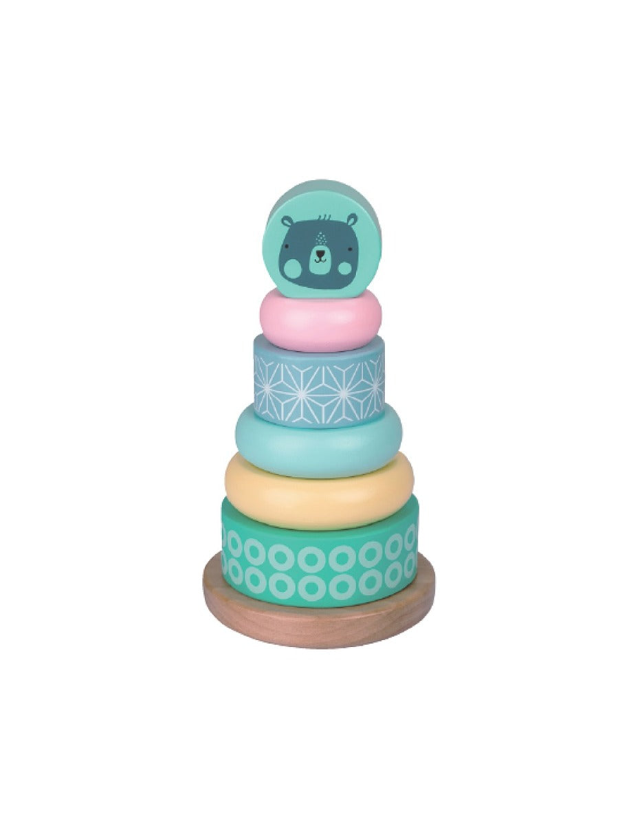 Bubble Wooden Stacking Rings - Classic