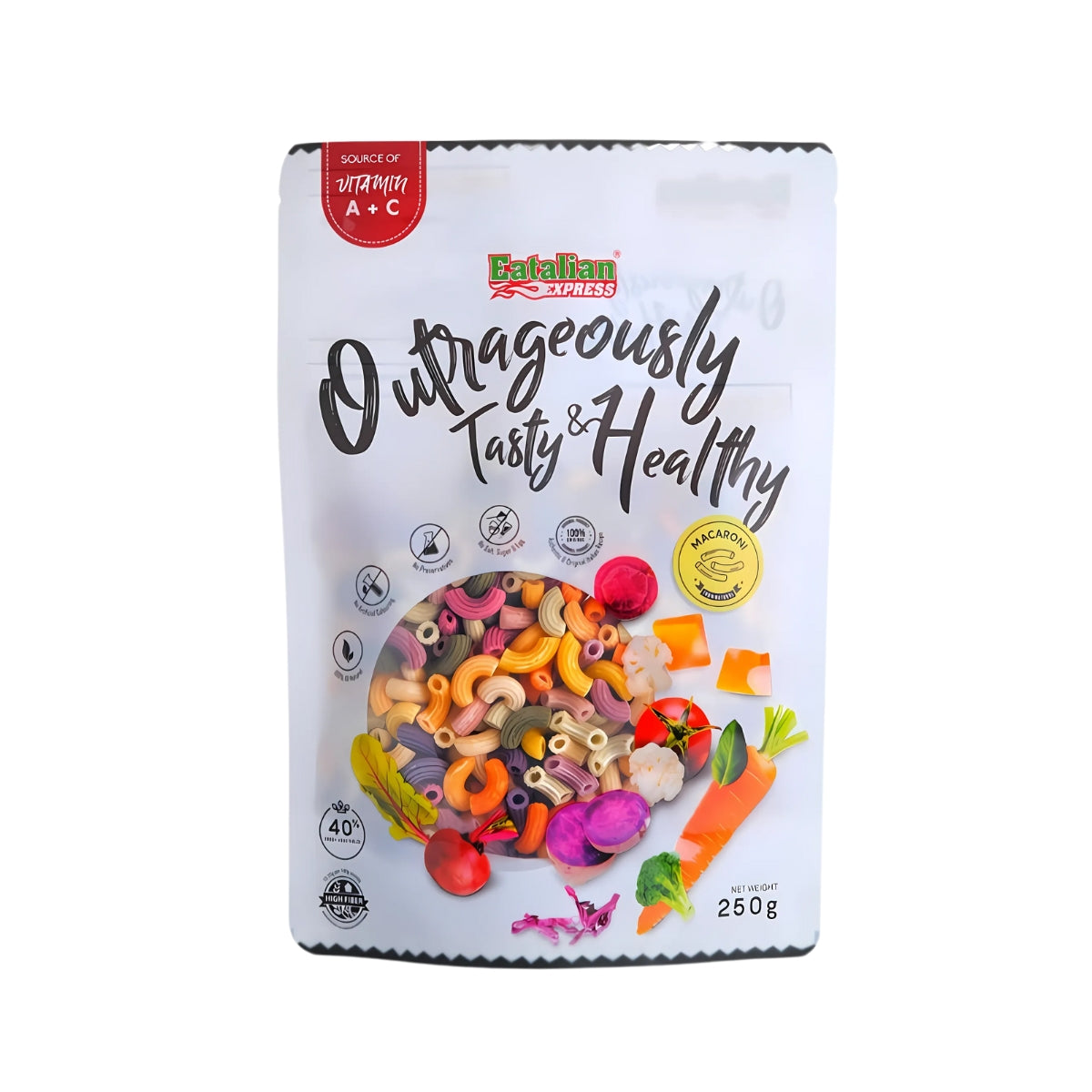 Eatalian Express Baby Veggie Pasta, 250g - Macaroni (Exp 05/27)