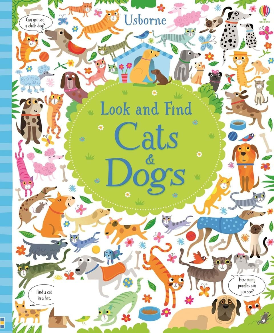 Usborne Look and Find Cats & Dogs Activity Book