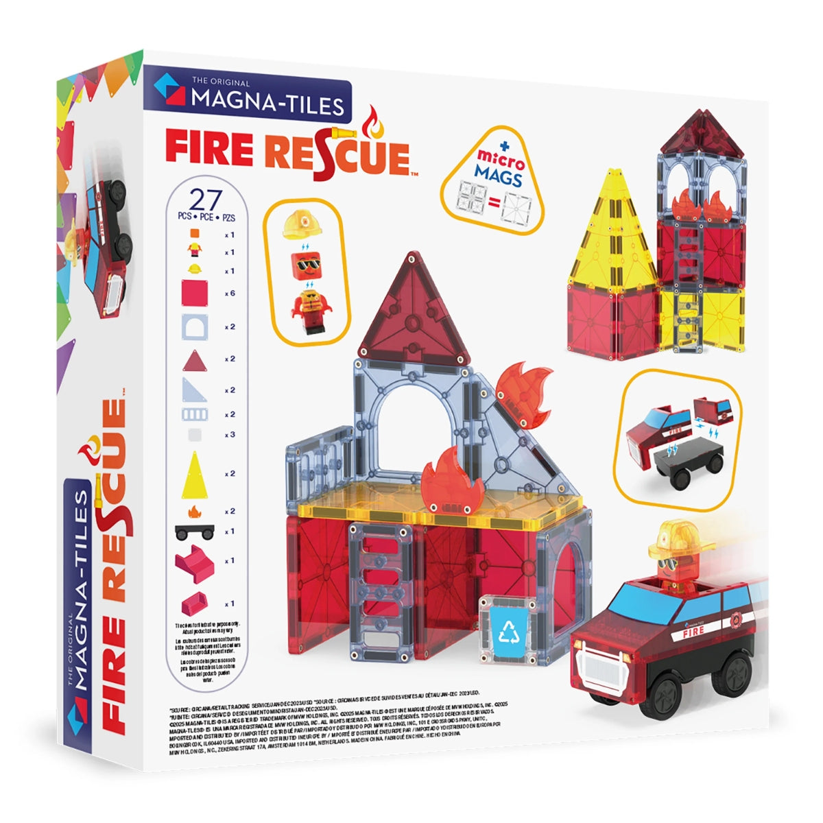 Magna-Tiles Fire Rescue™ 27 Piece Set