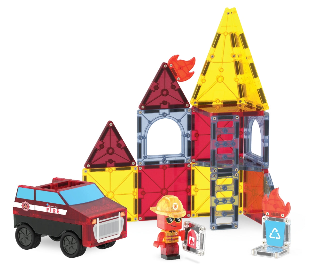 Magna-Tiles Fire Rescue™ 27 Piece Set