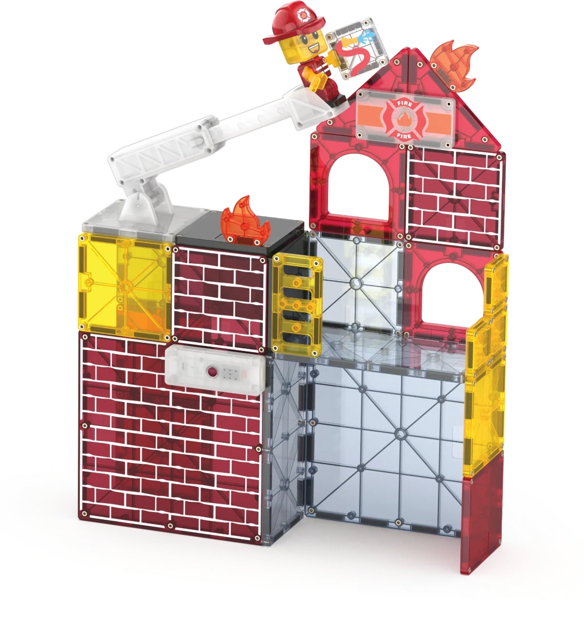 Magna-Tiles Fire Station™ 50 Piece Set