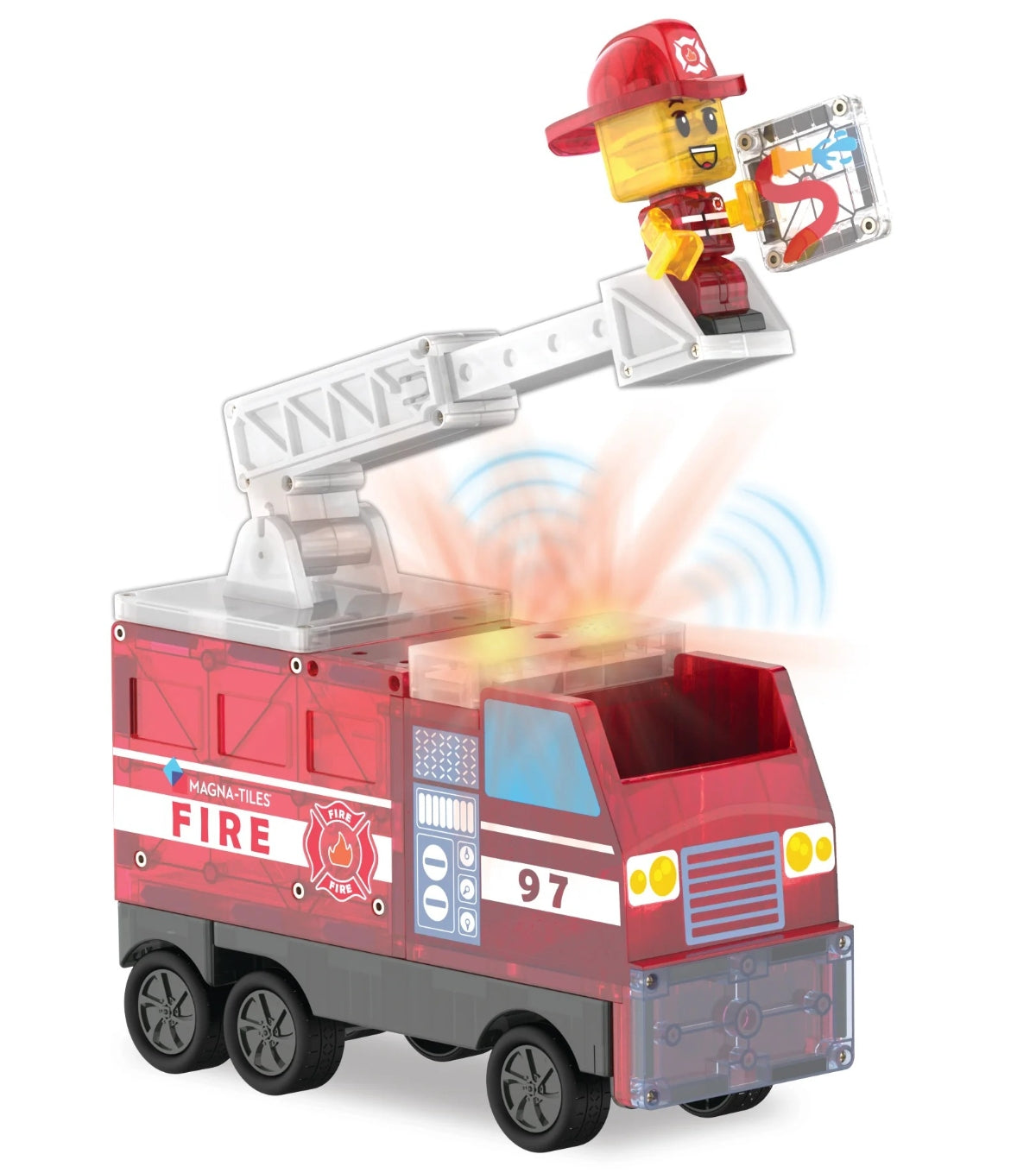 Magna-Tiles Fire Station™ 50 Piece Set
