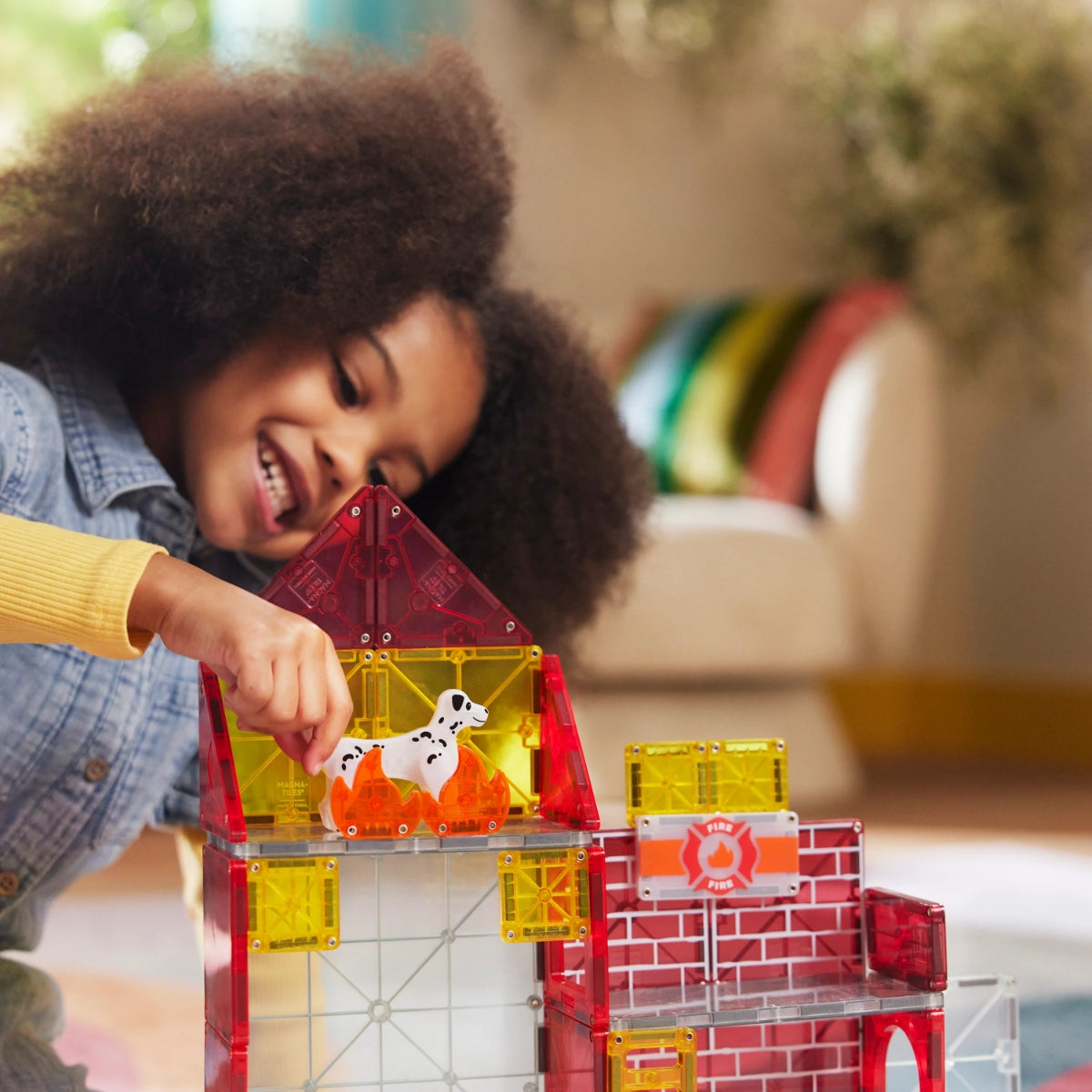 Magna-Tiles Fire Station™ 50 Piece Set