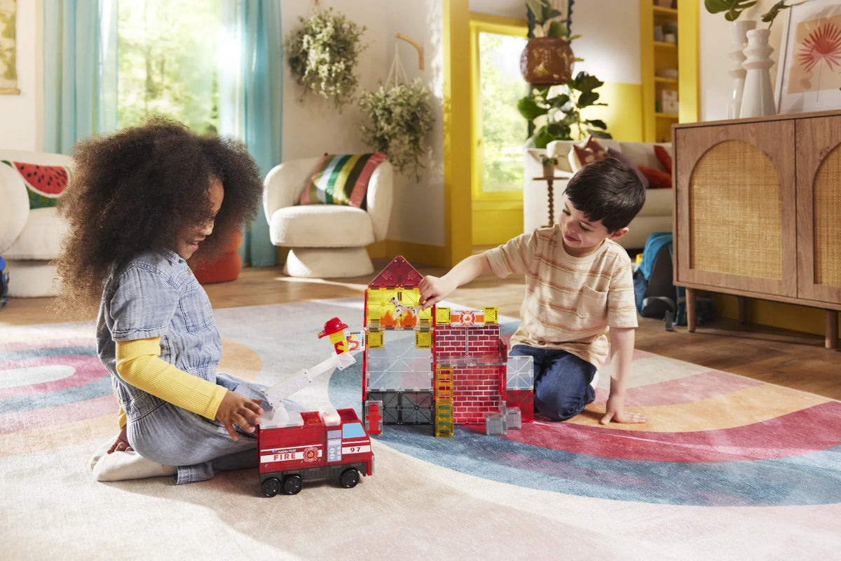 Magna-Tiles Fire Station™ 50 Piece Set