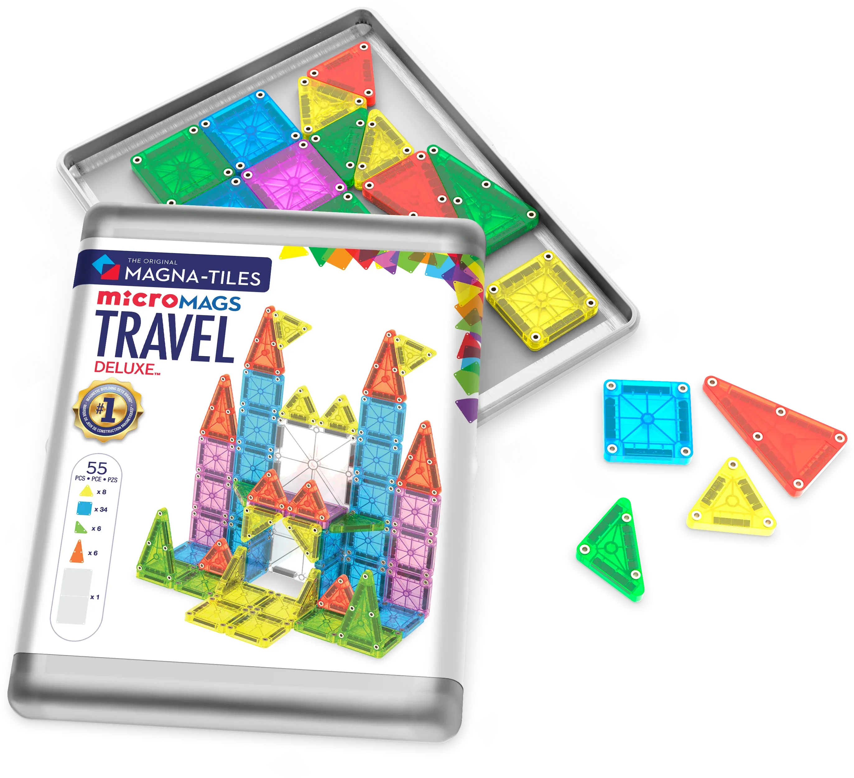 Magna-Tiles microMAGS Travel Set (26/55pcs)