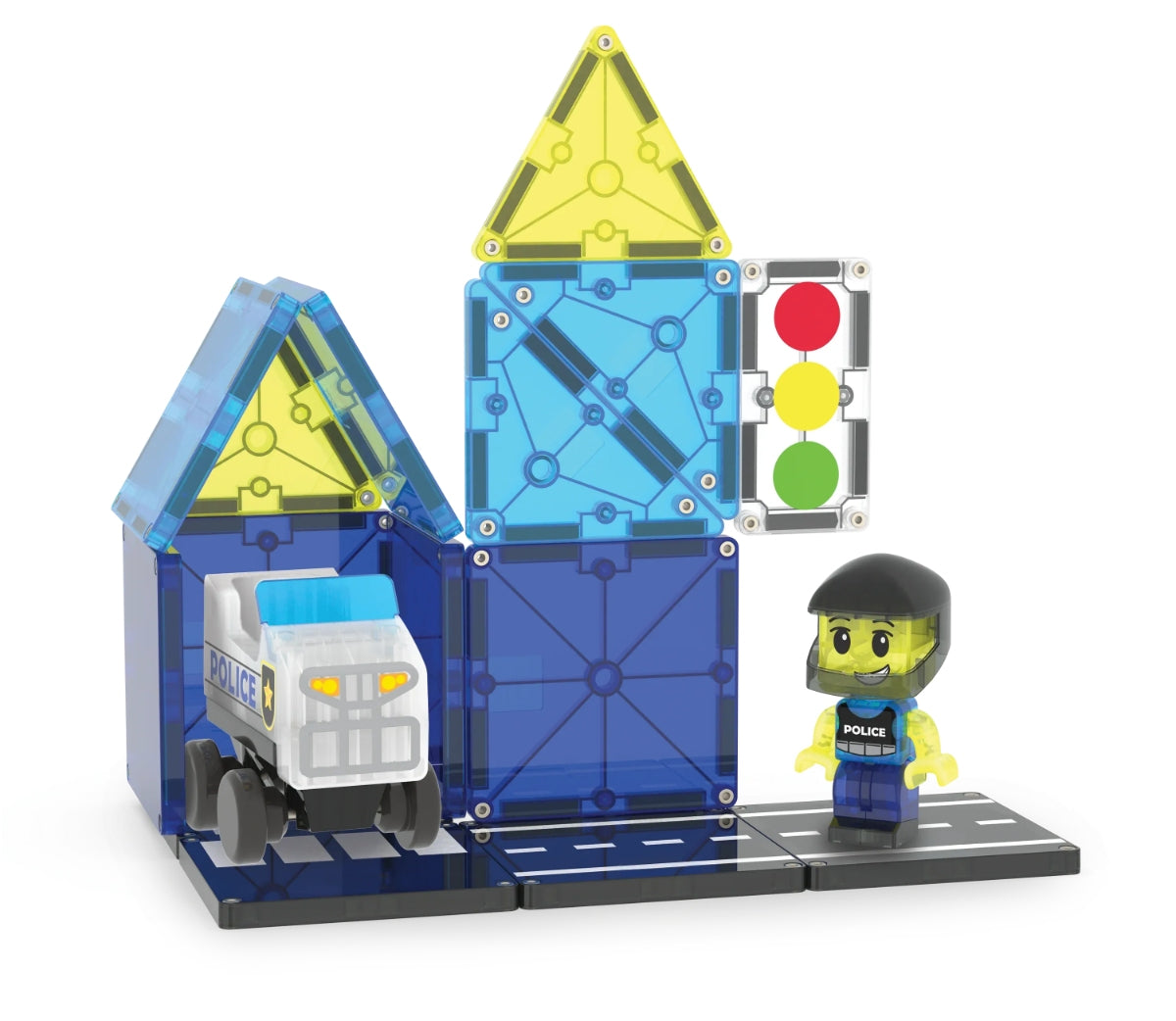Magna-Tiles Police Patrol™ 20 Piece Set