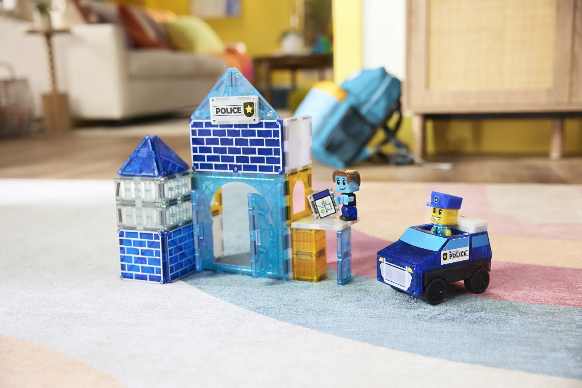 Magna-Tiles Police Station™ 35 Piece Set
