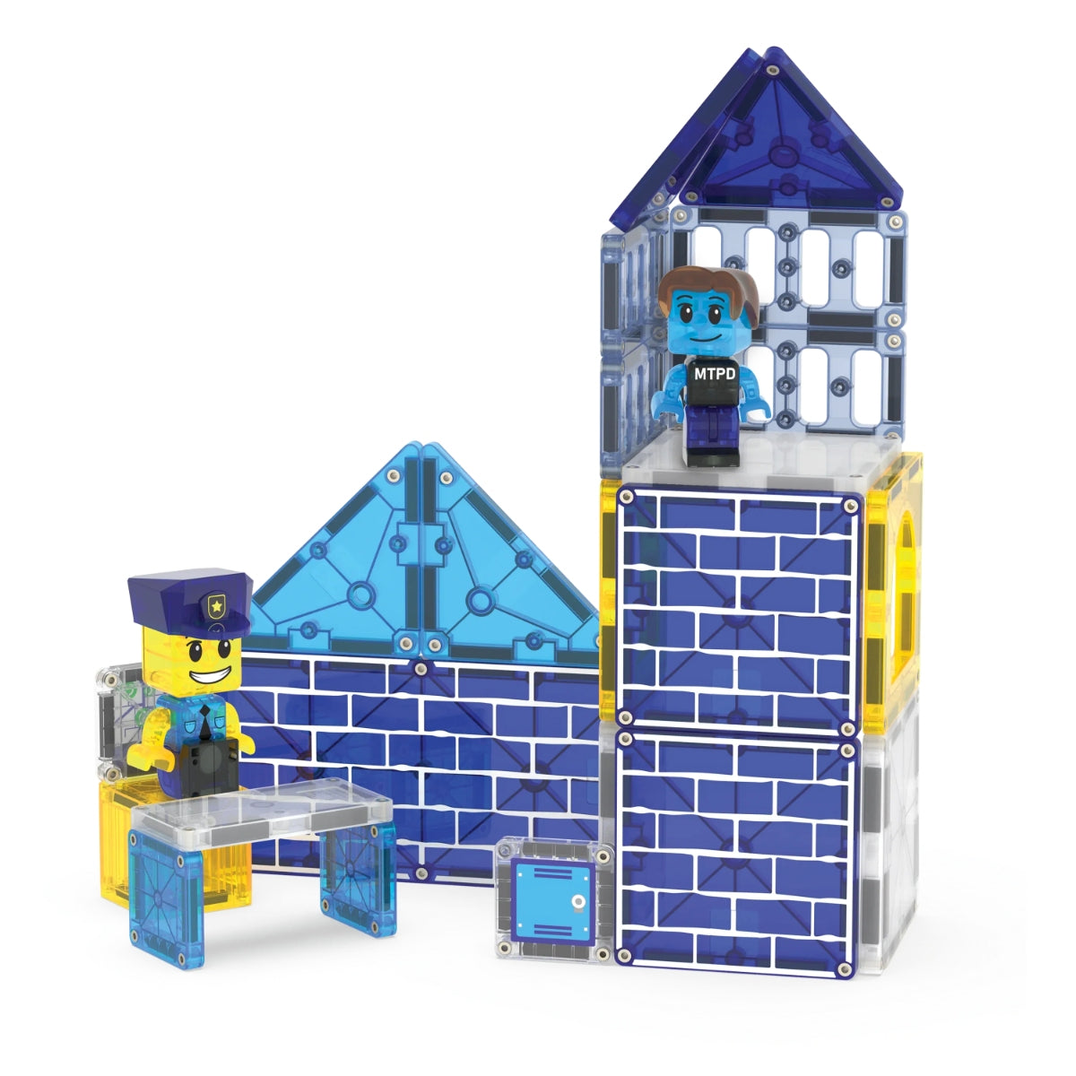 Magna-Tiles Police Station™ 35 Piece Set