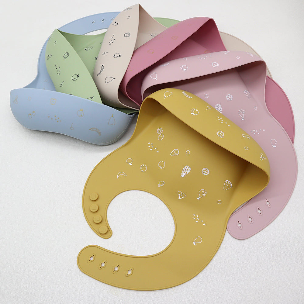 Biomom Silicone Patterned Baby Bibs (21 Designs)