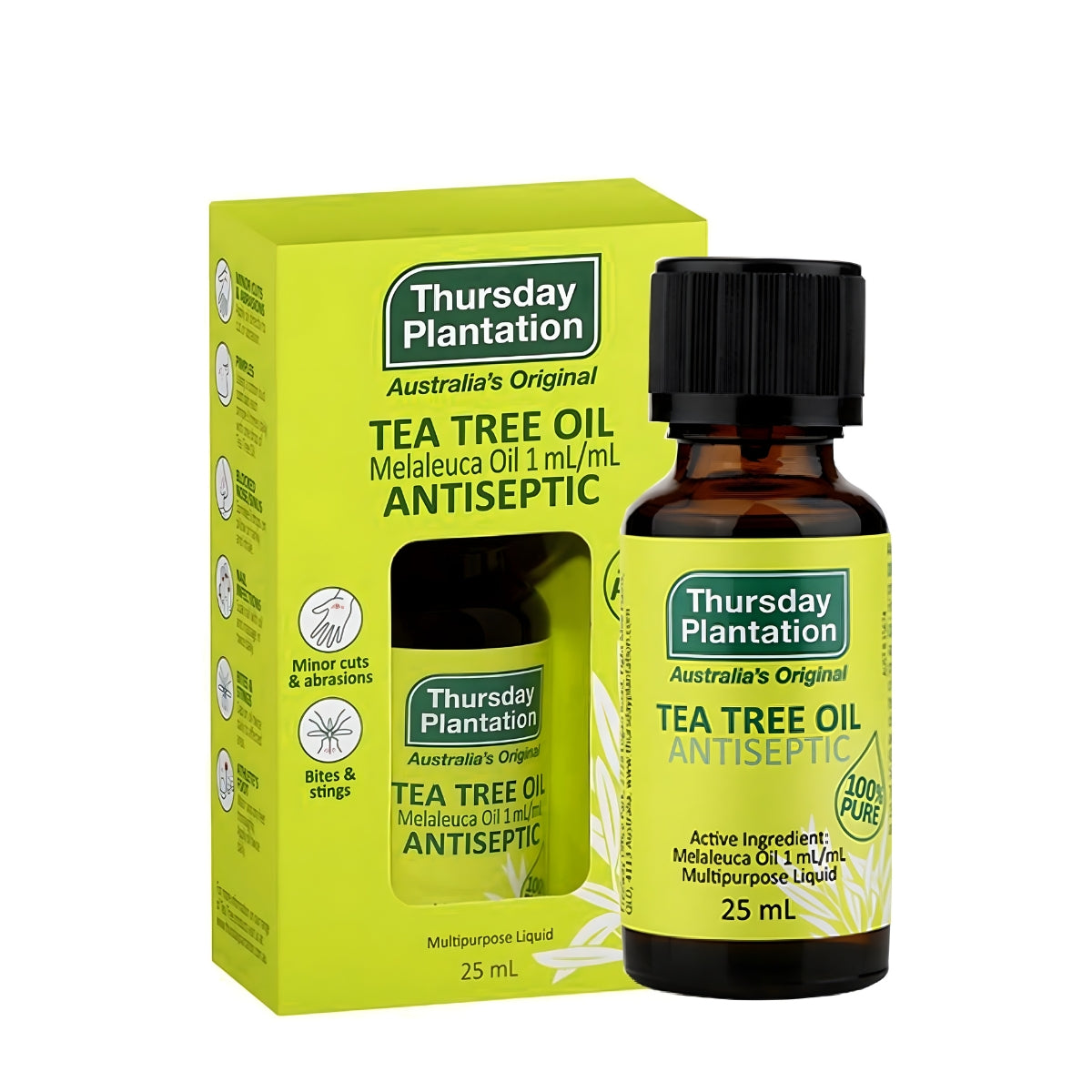 Thursday Plantation 100% Pure Tea Tree Oil, 25ml (Exp 06/29)