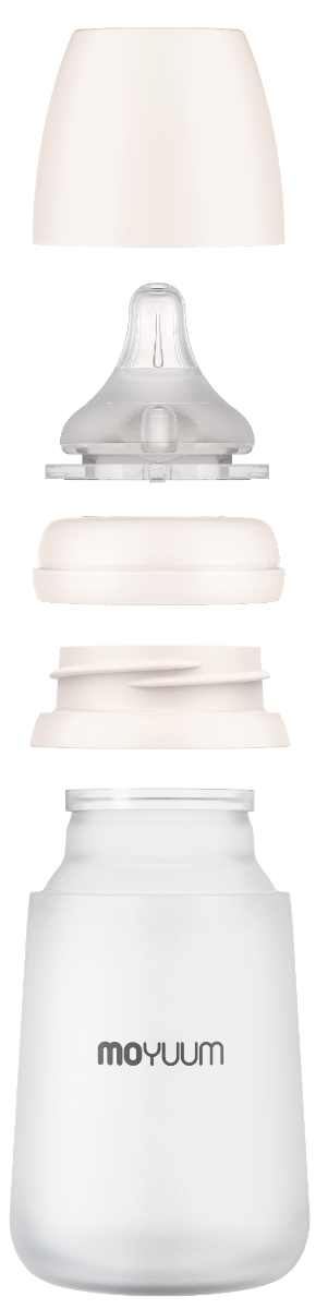 Moyuum Premium Silicone Baby Bottle with Teats, 260ml