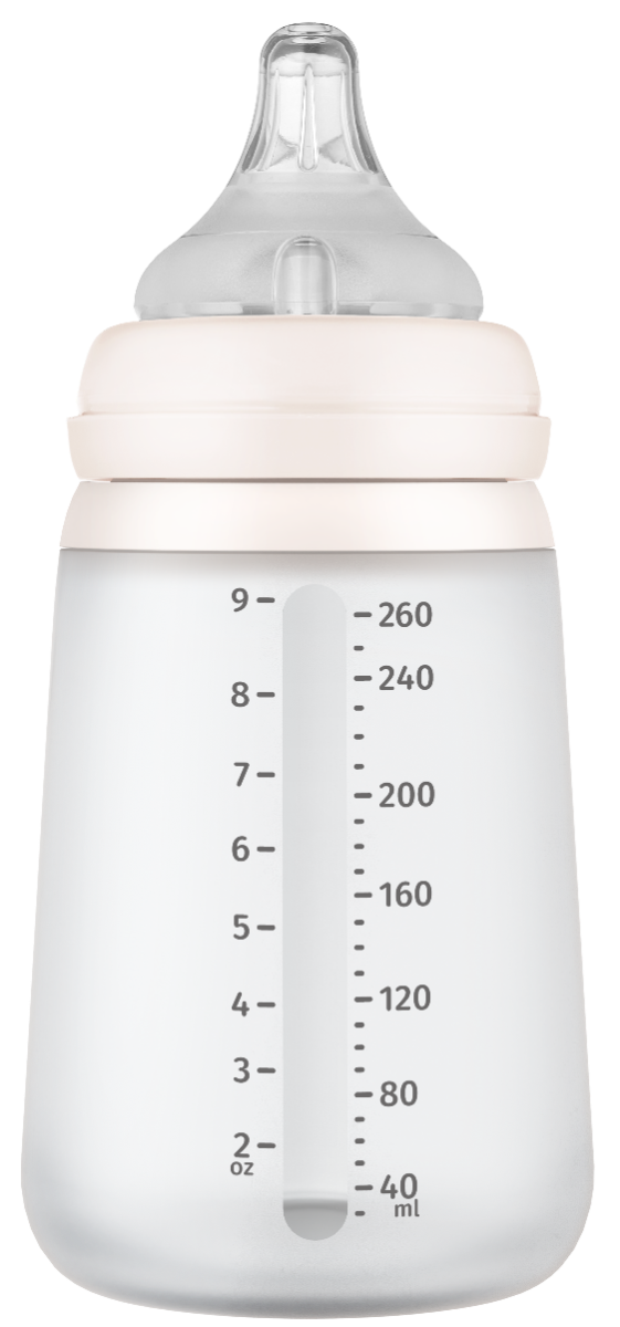 Moyuum Premium Silicone Baby Bottle with Teats, 260ml