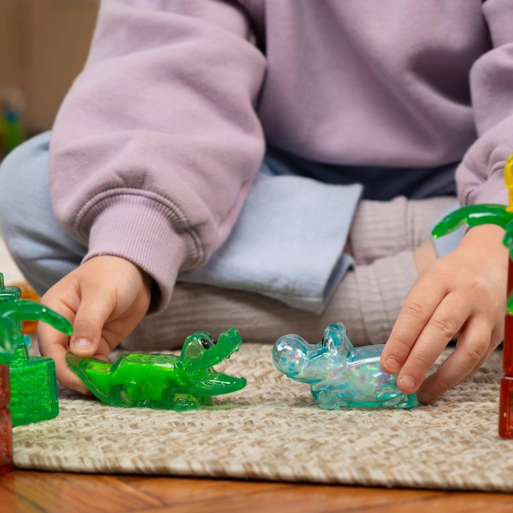 Jelly Blox Squishy Building Blocks Jelly Jungle Set, 25pcs