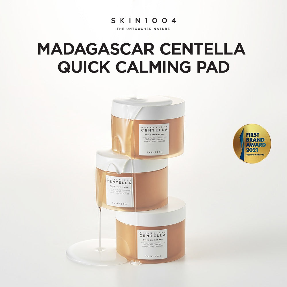 SKIN1004 Madagascar Centella Quick Calming Pad, 130ml, 70 Pads (Exp 03/27)