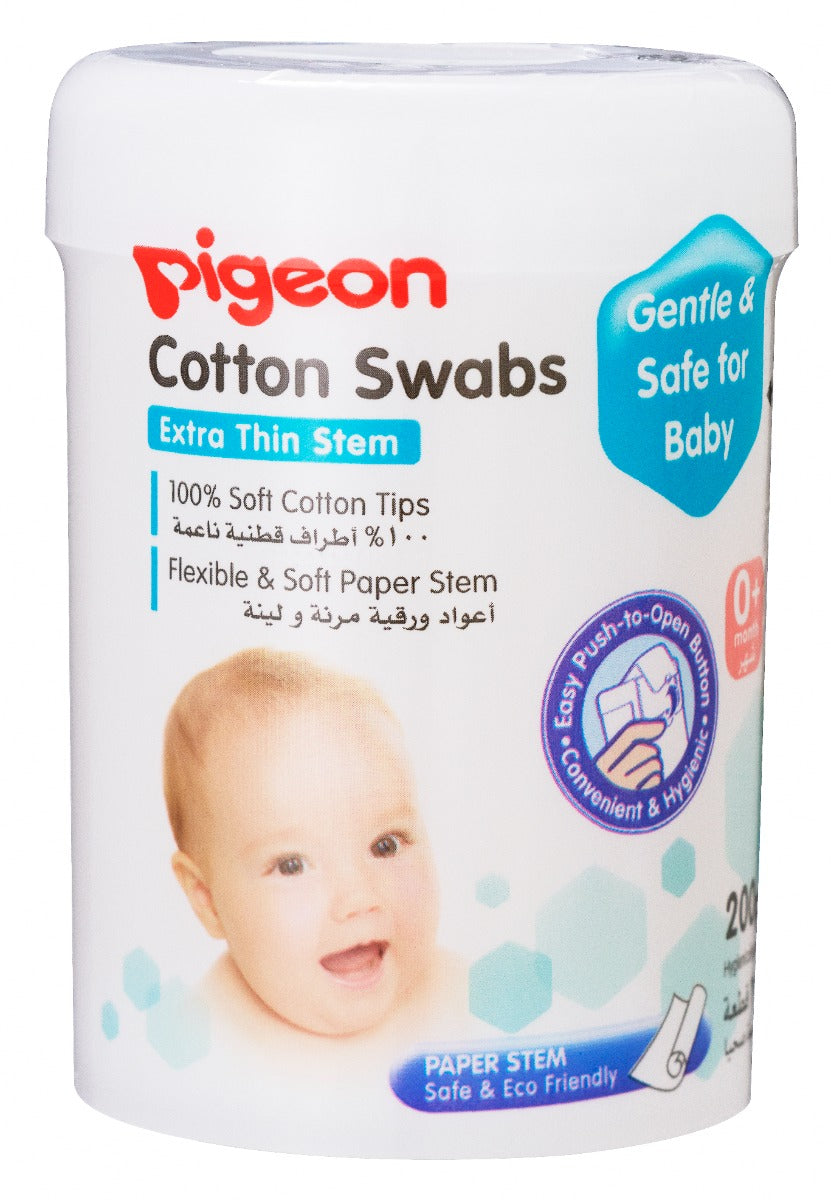 Pigeon Baby Cotton Swabs (200pc) - Extra Thin