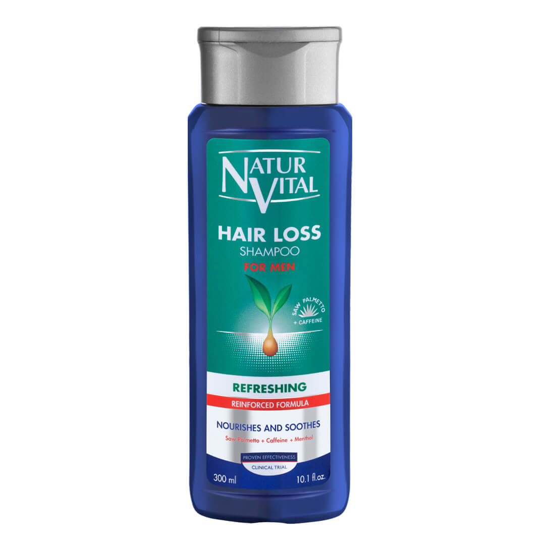 NaturVital Refreshing Hair Loss Shampoo for Men, 300ml (Exp 02/29)