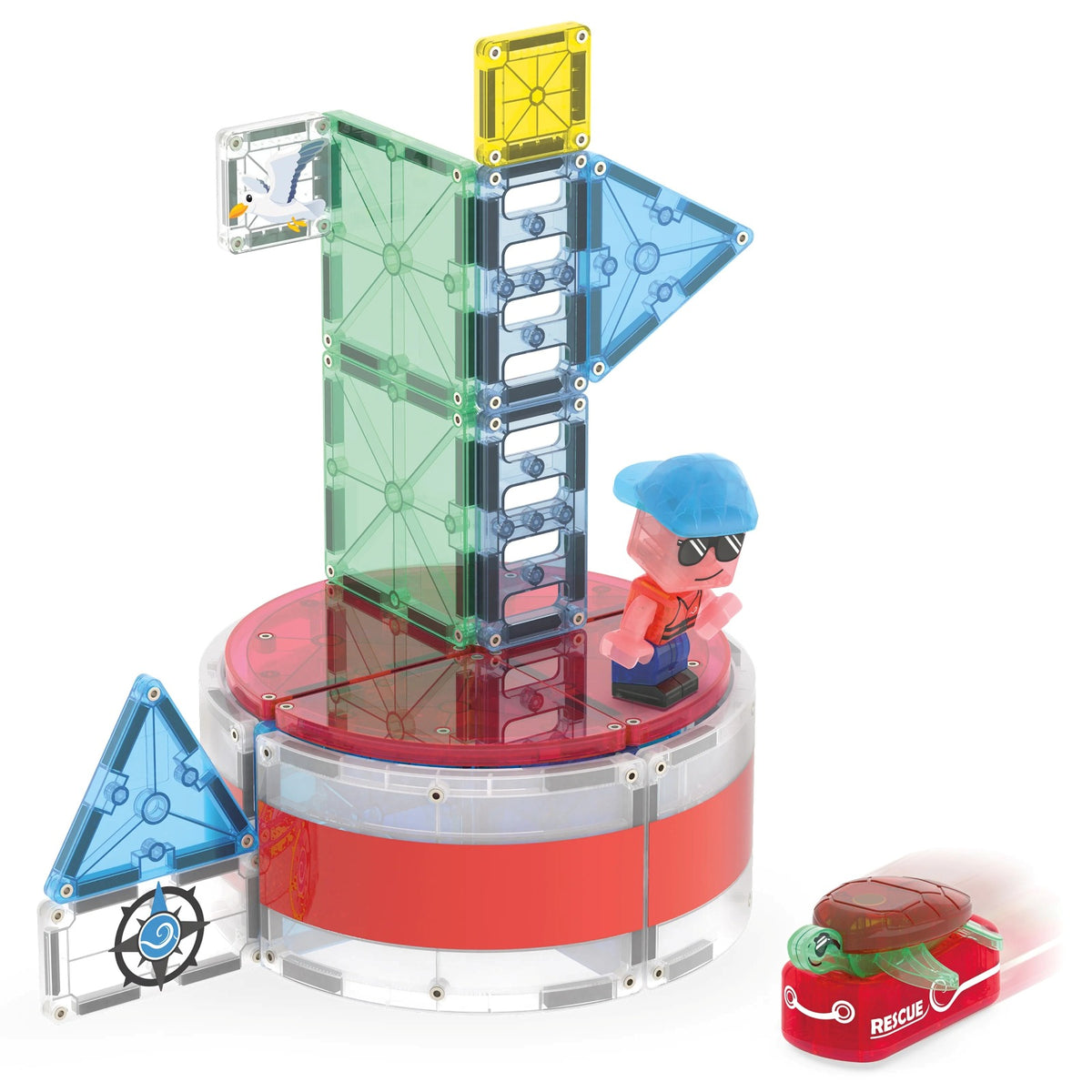 Magna-Tiles Lighthouse Rescue Set, 26pcs - Pupsik Singapore
