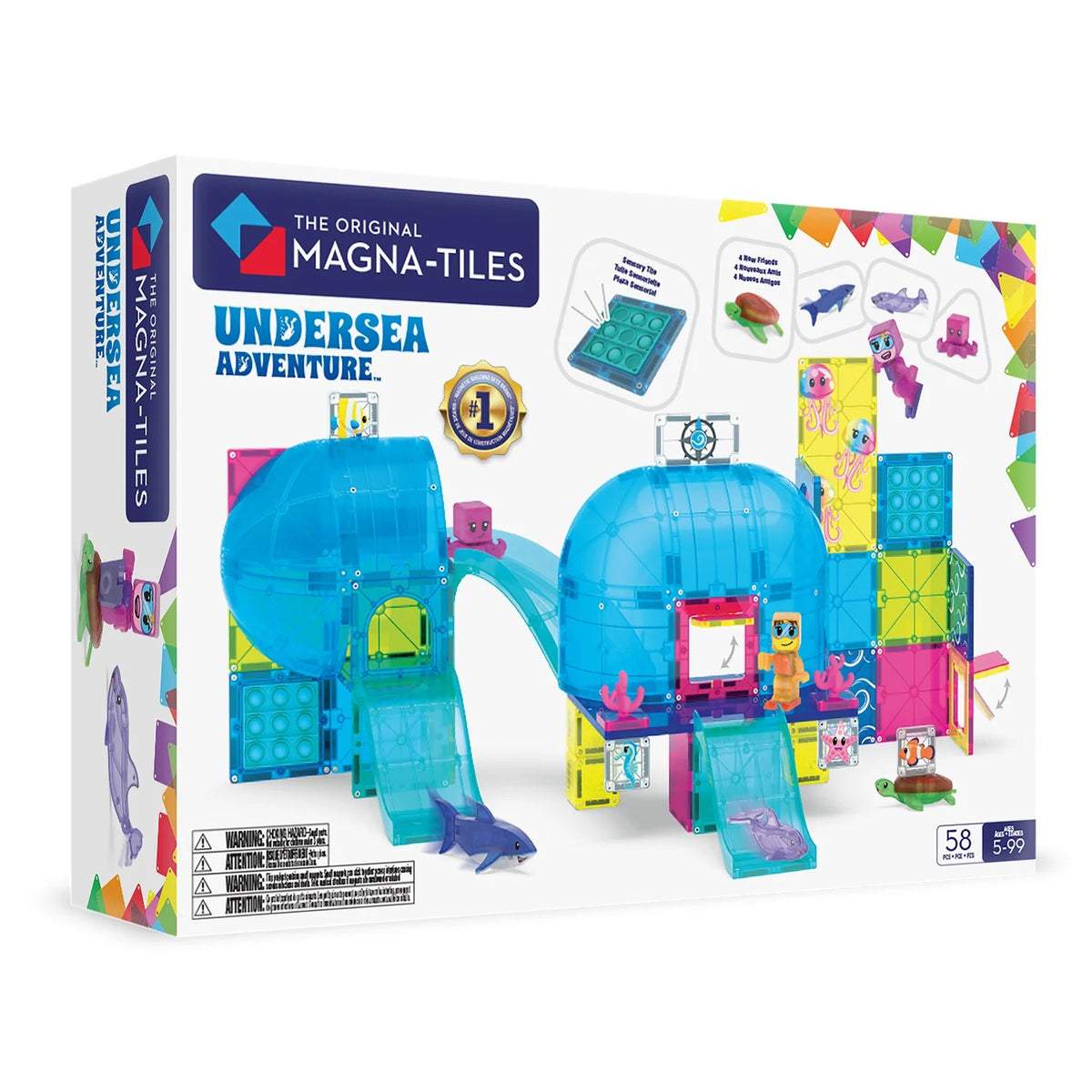 Magna-Tiles Undersea Adventure Set, 58pcs - Pupsik Singapore