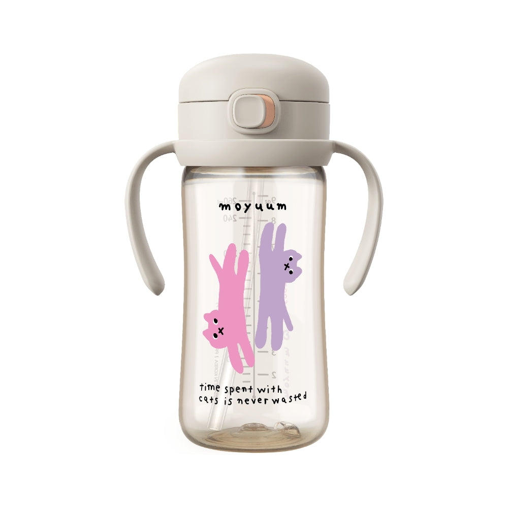 Moyuum PPSU All-in-One One-Touch Straw Bottle, 170/270ml (3 Designs)