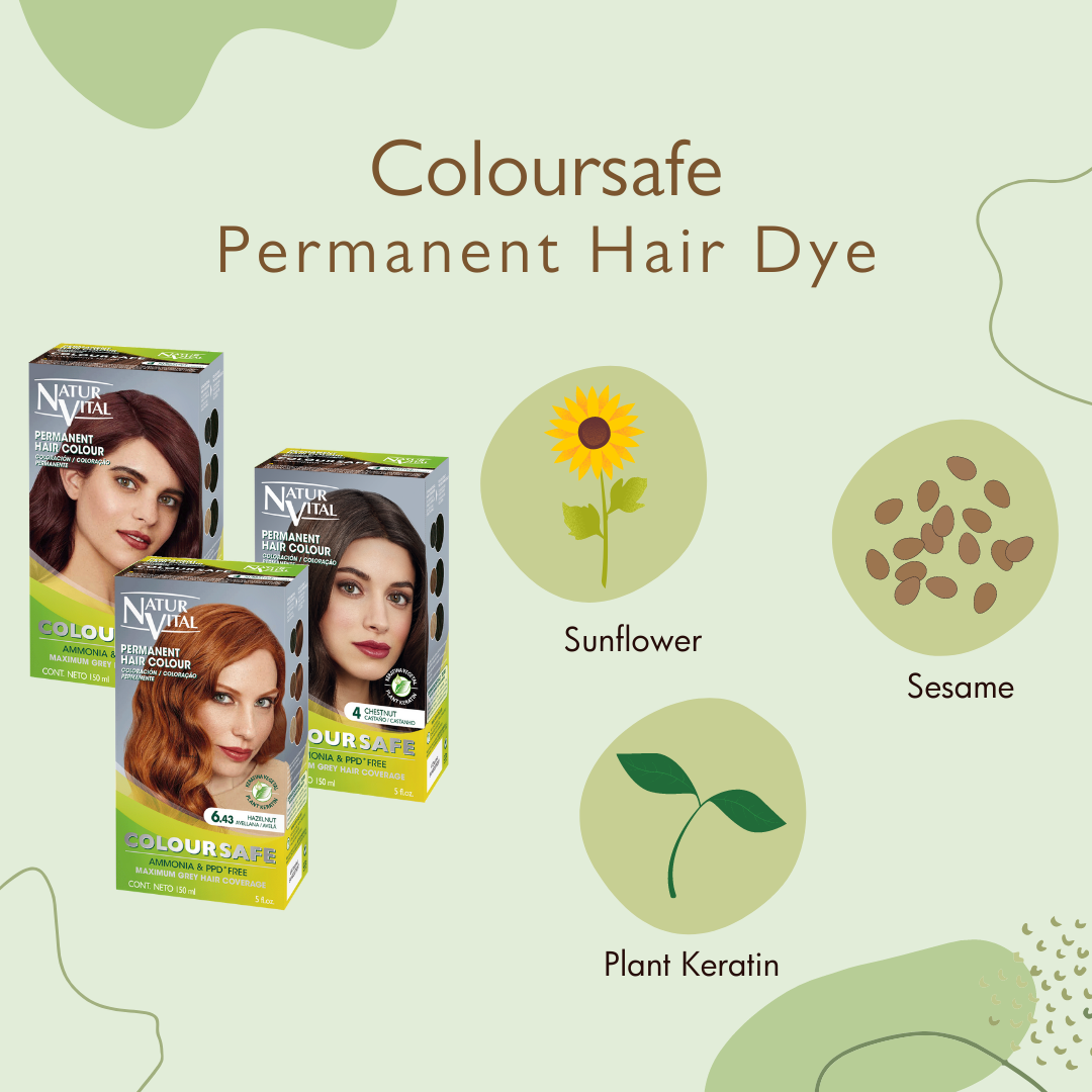 NaturVital ColourSafe Permanent Hair Dye (8 Colors)