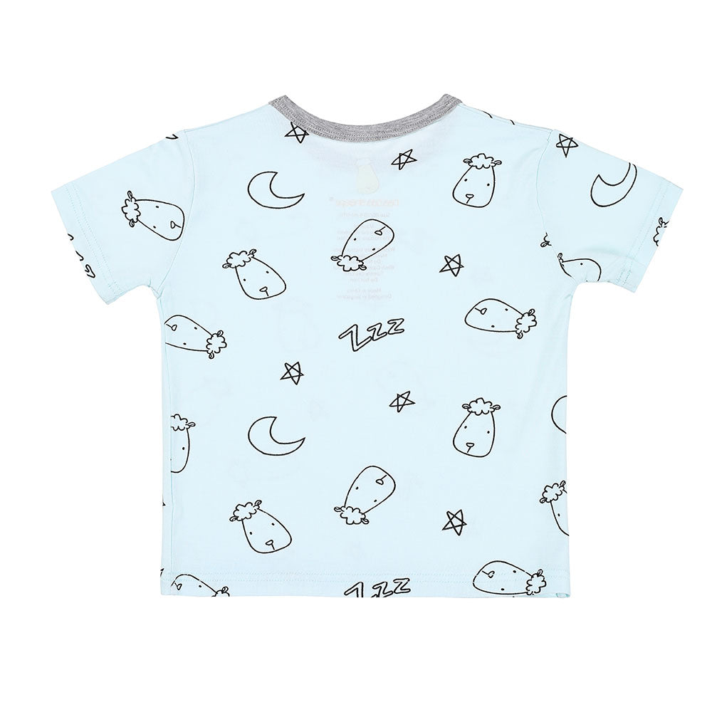 Baa Baa Sheepz Unisex Short Sleeve T-Shirt - Sweet Dreams Baa Baa Blue (3 Sizes)