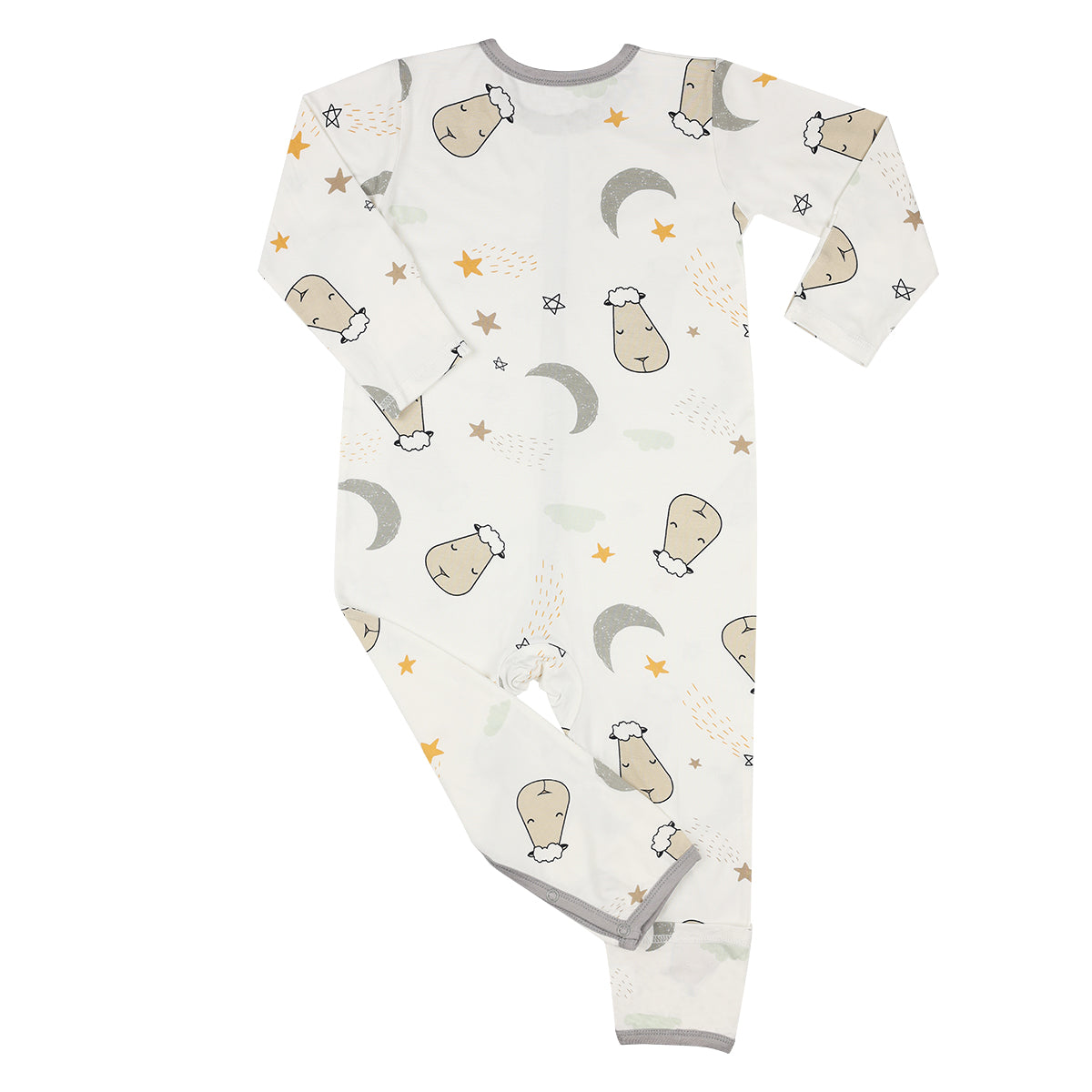 Baa Baa Sheepz Baby Middle Snap Romper - Goodnight Baa Baa