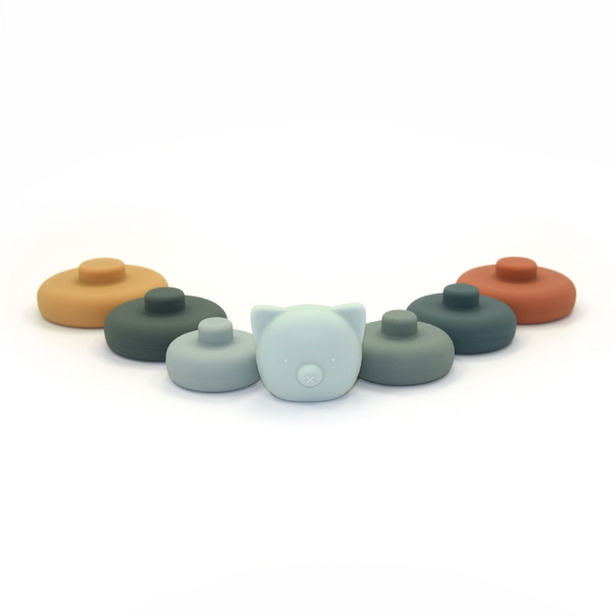 Biomom Silicone Animal Stacking Toy - Bear - Pupsik Singapore