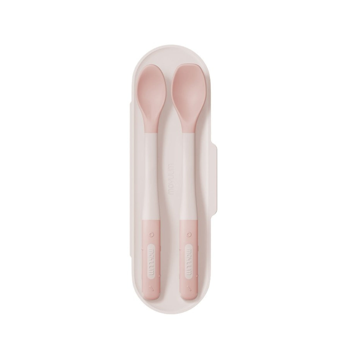 Moyuuum Baby Spoon Set with Case, 2pcs (2 Colors) - Pupsik Singapore
