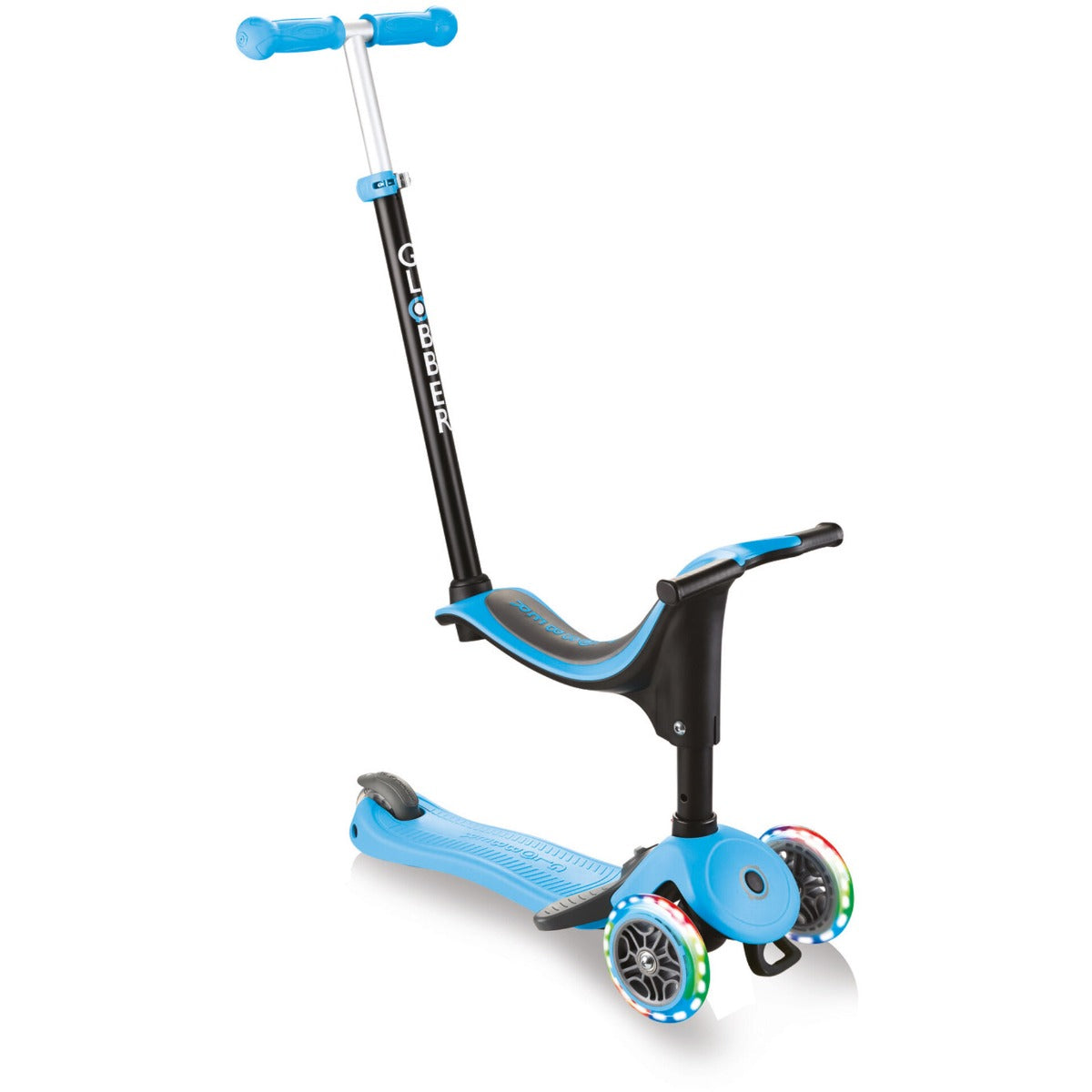 Globber GO•UP Sporty Plus Lights (LED wheels)– Sky Blue