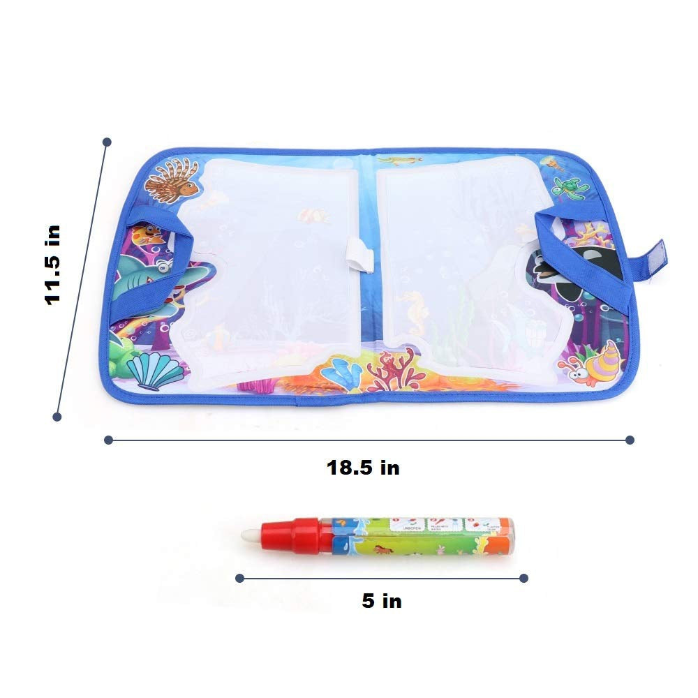 Water Doodler Wet Brush Drawing Travel Mat - Sea