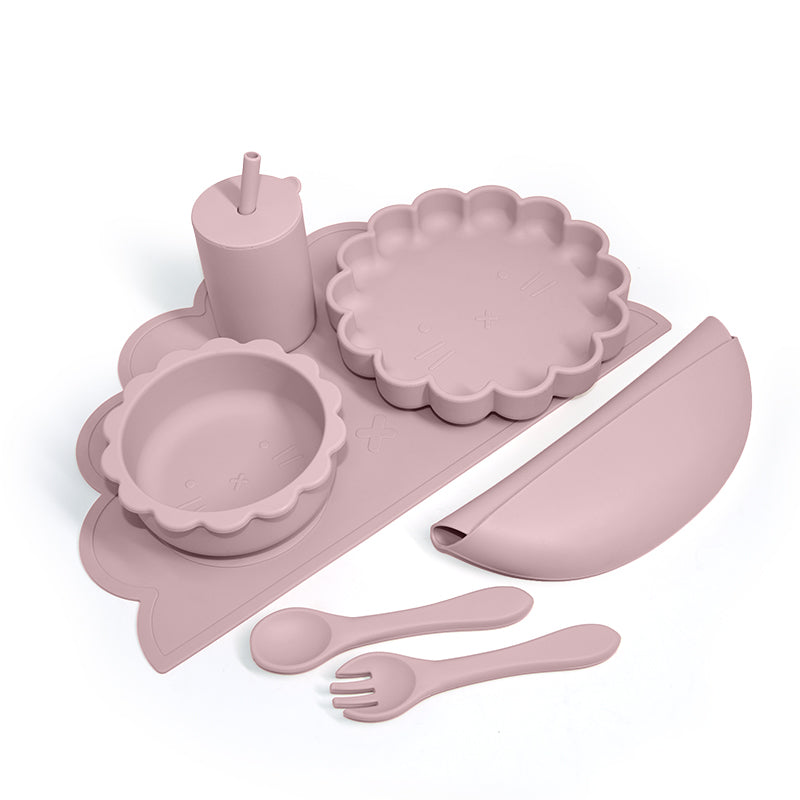 Biomom Silicone Feeding Set, Lion (5 Colors) - Pupsik Singapore