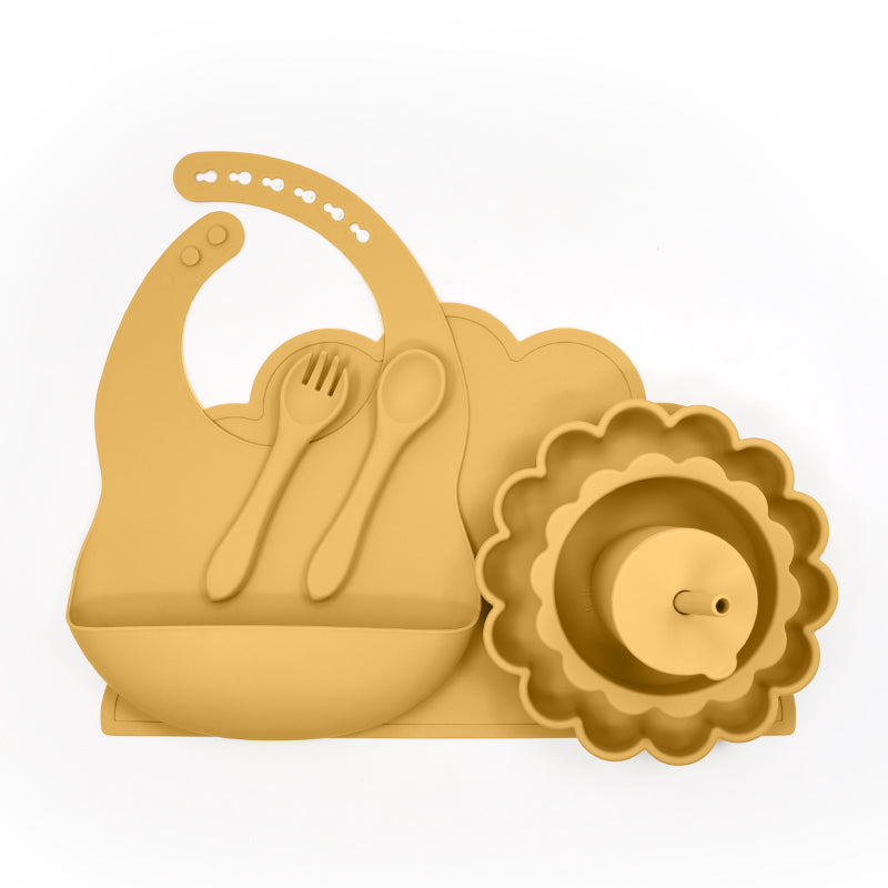 Biomom Silicone Feeding Set, Lion (5 Colors) - Pupsik Singapore