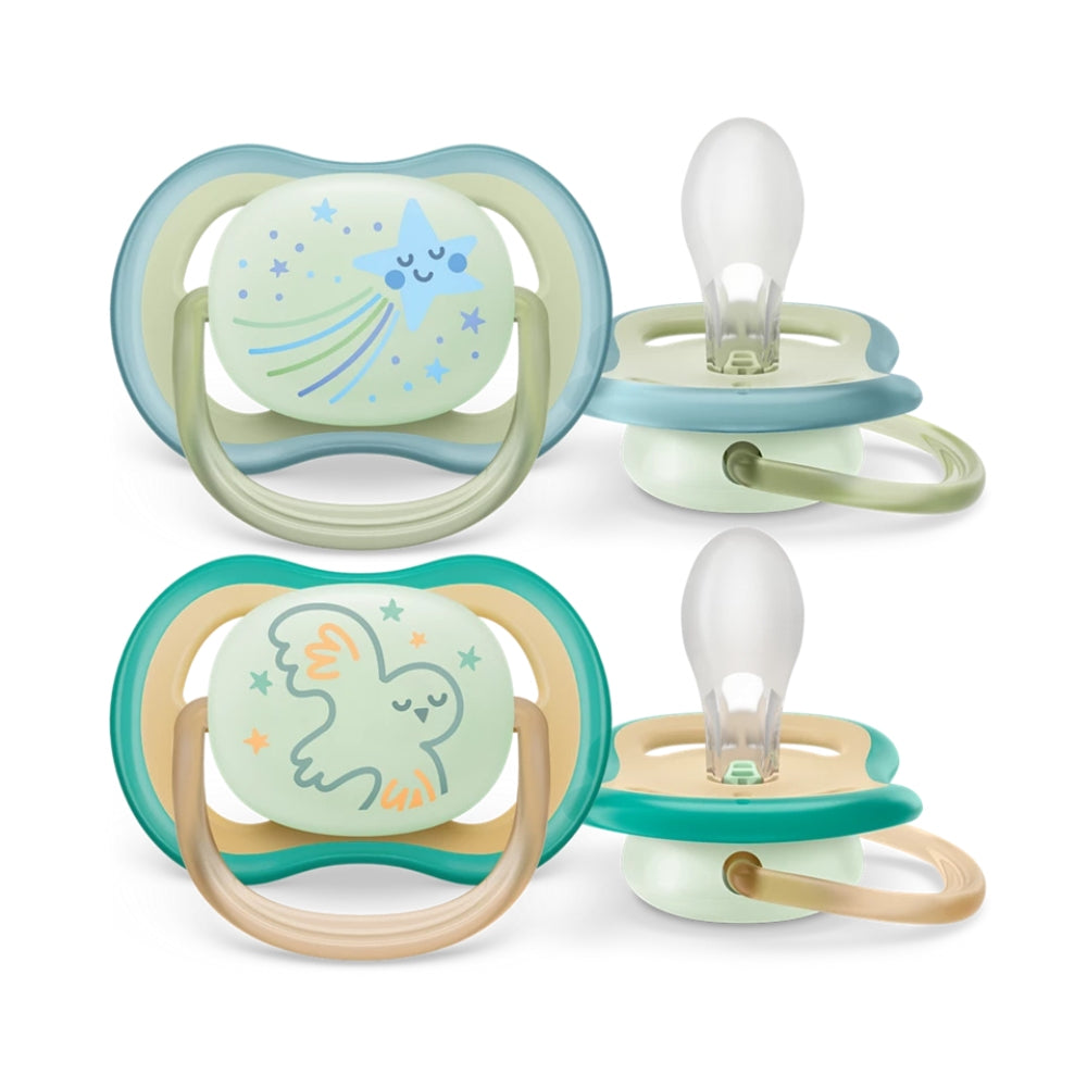 Philips Avent Ultra Air Night Pacifier, 2pk - 0-6M (2 colors)