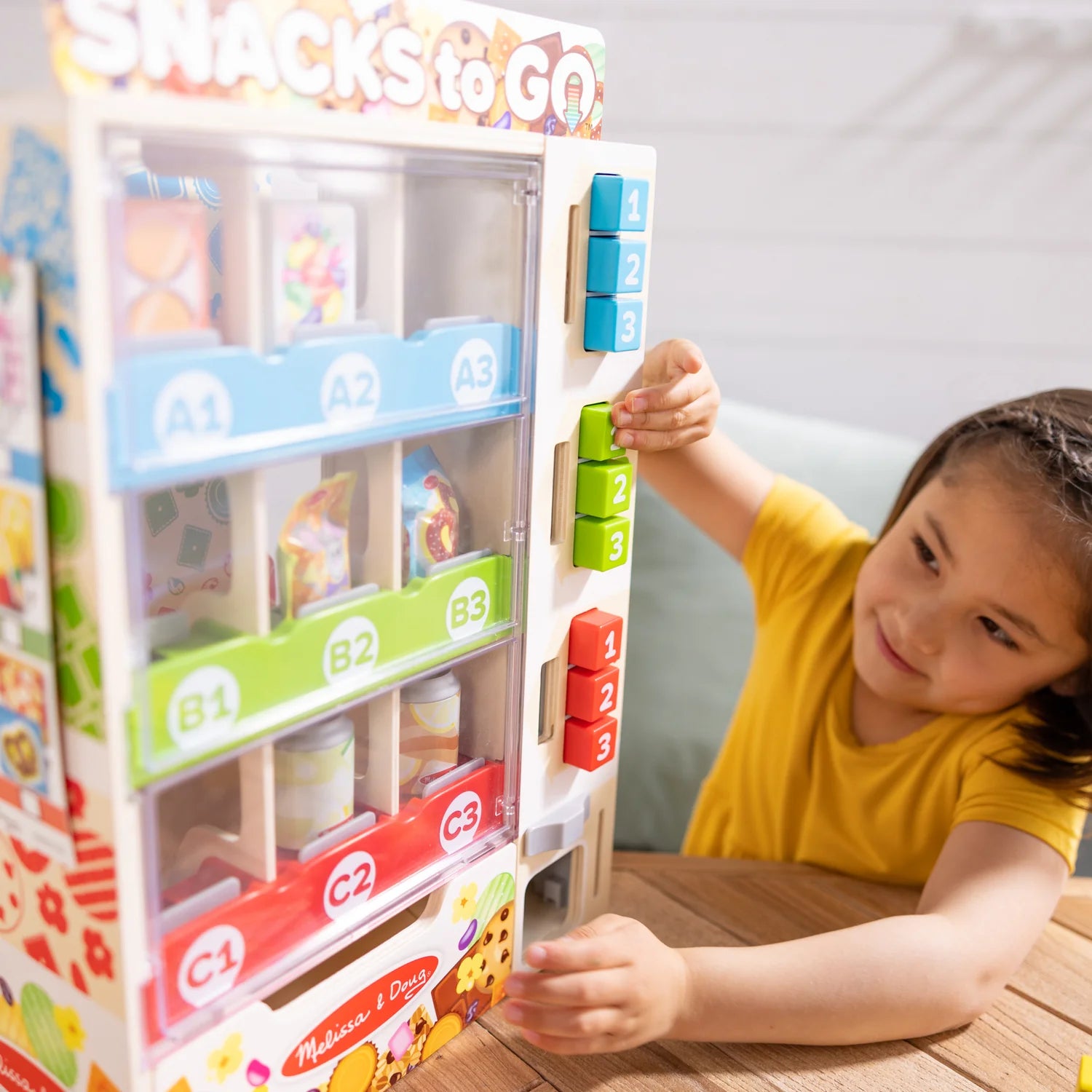 Melissa & Doug Sort, Stock, Select Wooden Vending Machine Play Set