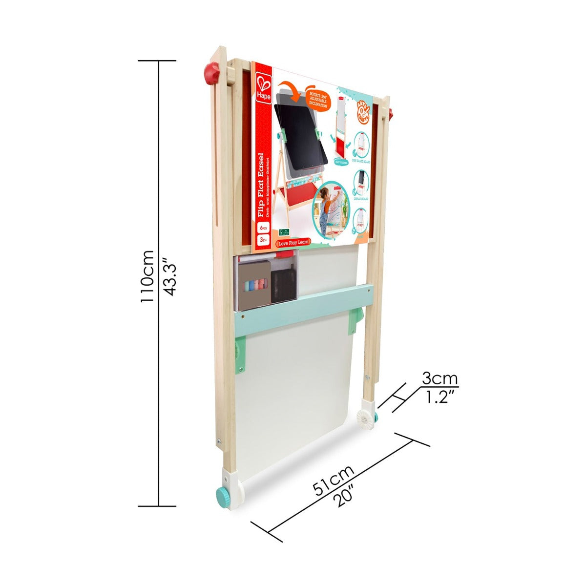 Hape Flip Flat Double-sided Foldable Easel