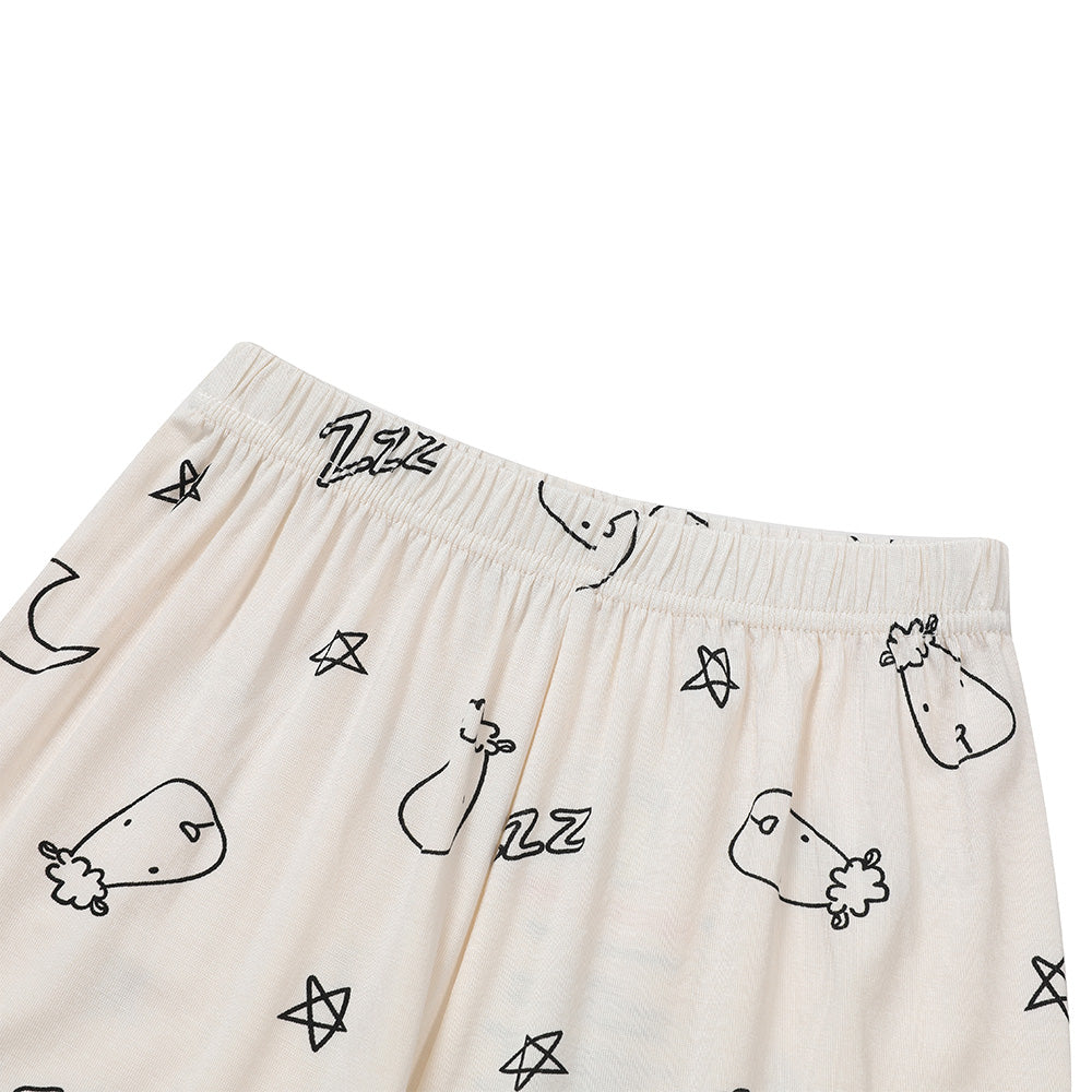 Baa Baa Sheepz Short Sleeve T-Shirt & Shorts - Sweet Dreams Baa Baa Yellow (6 Sizes)