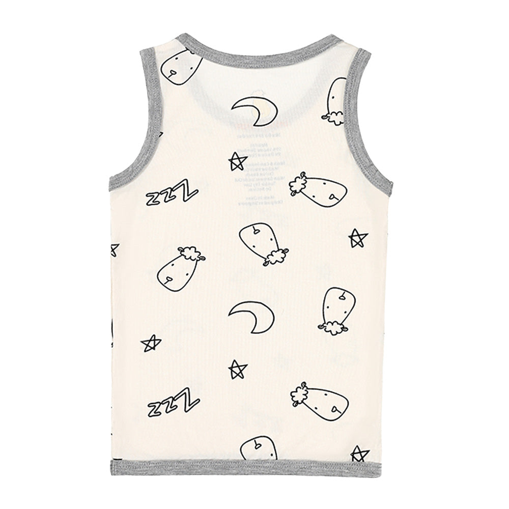 Baa Baa Sheepz Sleeveless Shirt - Sweet Dreams Baa Baa Yellow