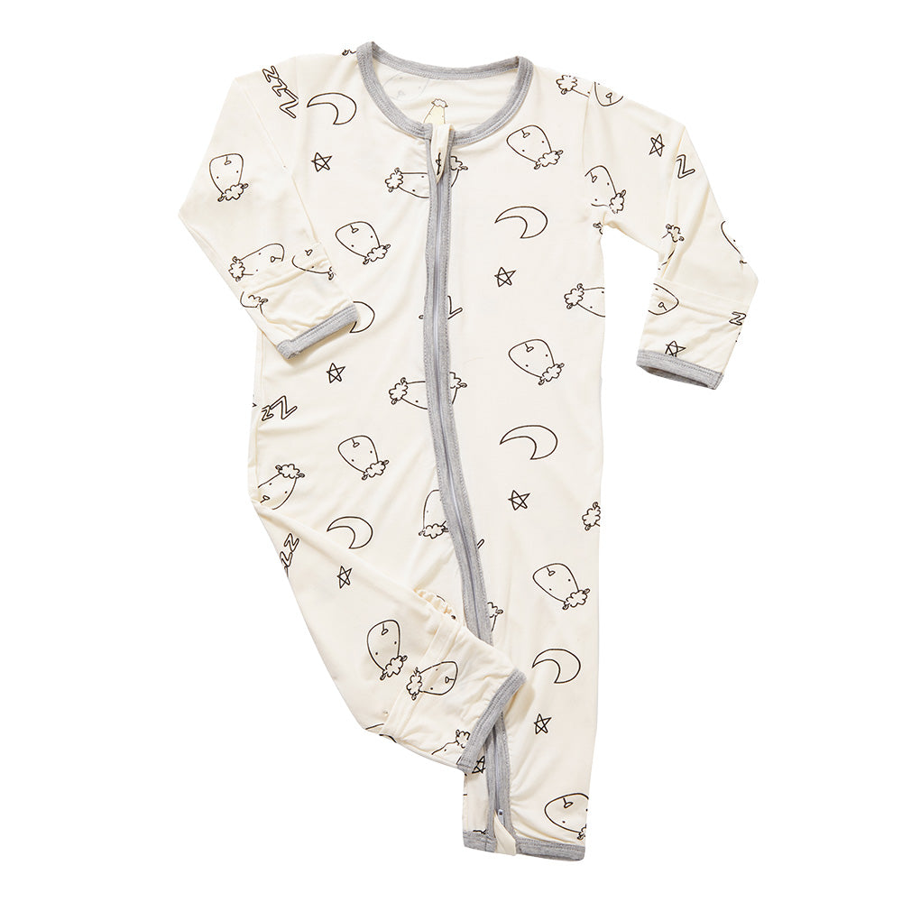 Baa Baa Sheepz Baby Zip Romper - Sweet Dreams Baa Baa Yellow (4 Sizes)