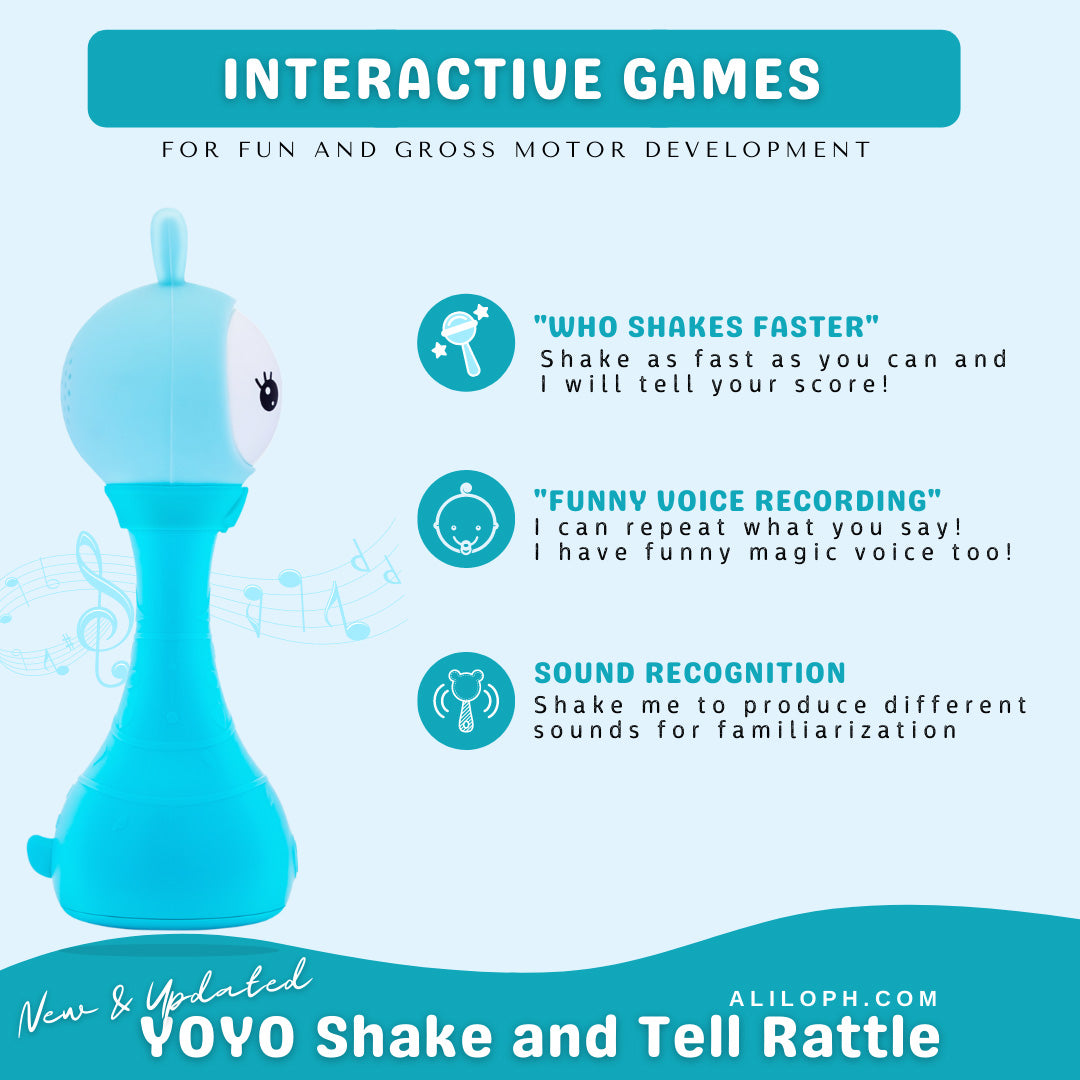 Alilo Yoyo Shake & Tell Interactive Rattle - Pink
