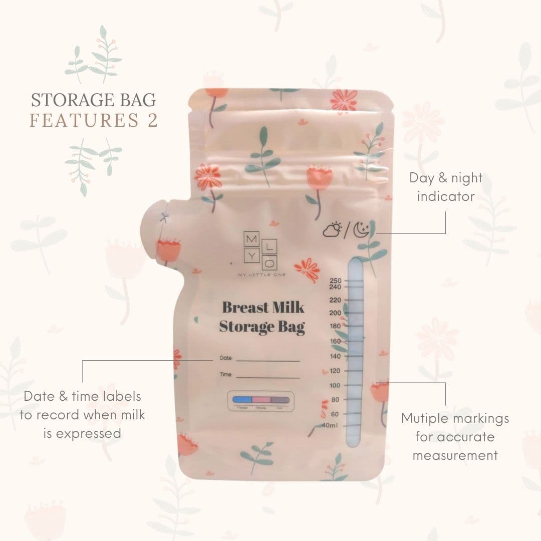 MyLO Breast Milk Storage Bags - Jumbo (250ml x 100pcs) - Exp 03/28