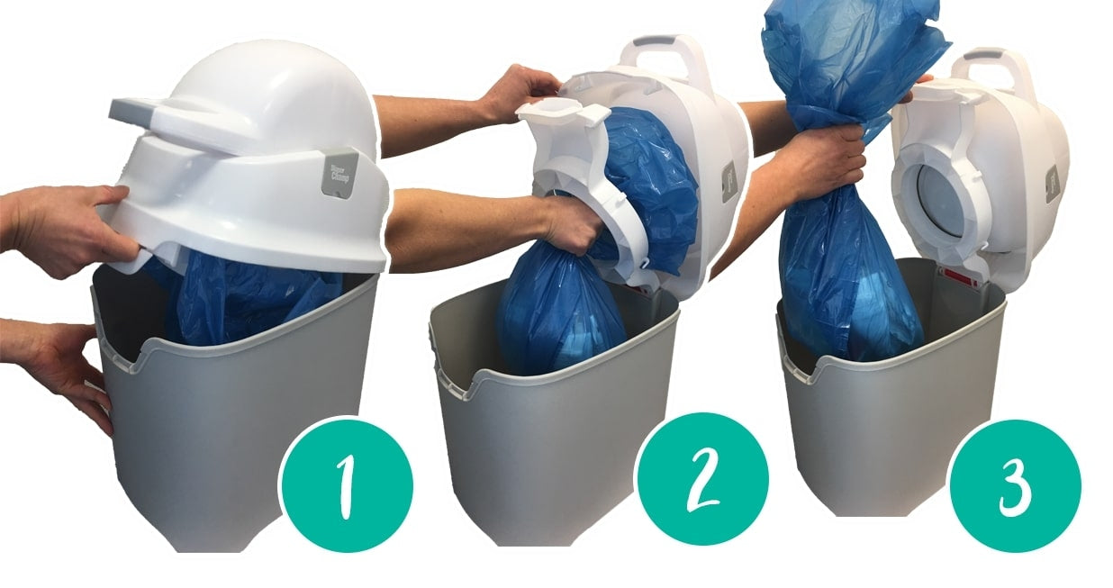 Diaper Champ ONE Odorless Diaper Bin - Standard (40 NB Diapers)