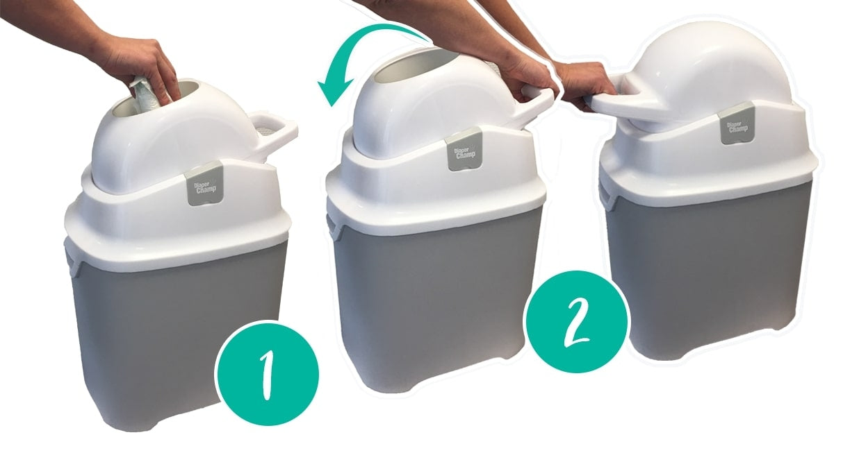 Diaper Champ ONE Odorless Diaper Bin - Standard (40 NB Diapers)