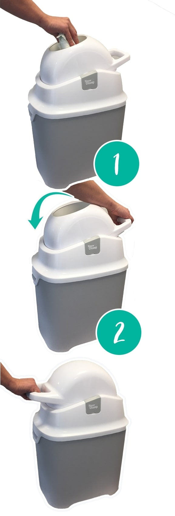 Diaper Champ ONE Odorless Diaper Bin - Standard (40 NB Diapers)