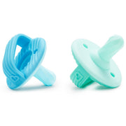Munchkin Sili-Soothe & Teethe™ Silicone Pacifier & Teether, 2pk (2 Colors)